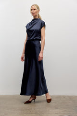 Satin draped top