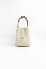 Shasha - Leather bucket top handle purse