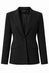 Veste à revers en pointe avec col surpiqué