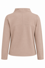 Sweatshirt col cheminée