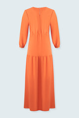 Robe longue faux portefeuille