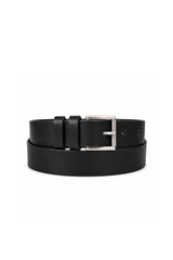 Genuine Leather double wrap belt with roller buckle