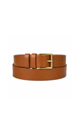 Genuine Leather double wrap belt with roller buckle
