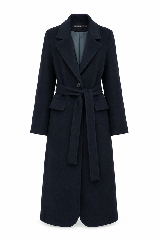 Long belted coat