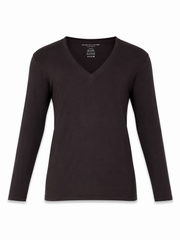 Majestic Filatures - Soft touch long sleeves v-neck
