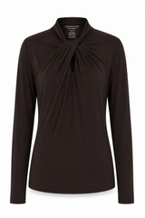 Majestic Filatures - Soft touch long sleeves twist neck