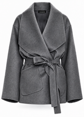 LAMARQUE - Manteau en laine ceinturé Mekia