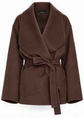 LAMARQUE - Manteau en laine ceinturé Mekia