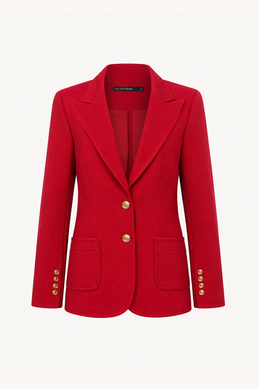 Twill jacket with patch pocket