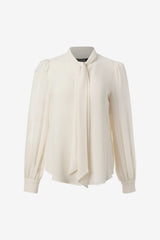 Blouse manches longues avec foulard