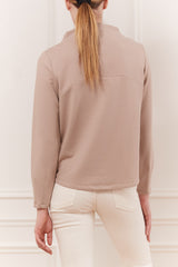 Sweatshirt col cheminée