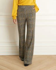 Plaid Wide Leg Pant