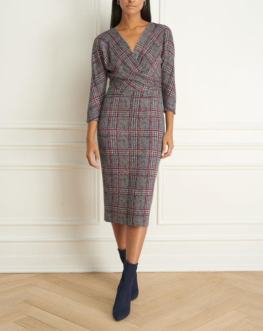 Plaid Wrap Dress