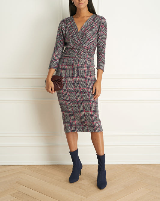 Plaid Wrap Dress