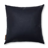 Navy vegan leather cushion