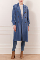 Corduroy coat billowy sleeve