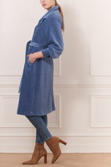Corduroy coat billowy sleeve