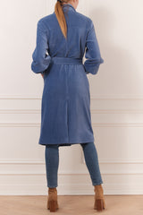 Corduroy coat billowy sleeve