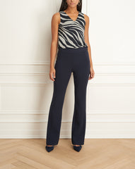 Straight Leg Pant with Side Button