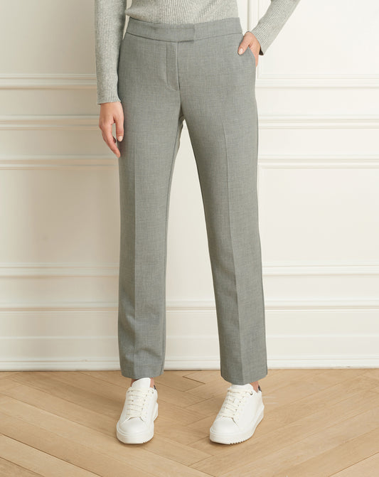 Double Face Wide Cigarette Pant