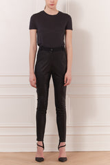 Hybrid leather pant