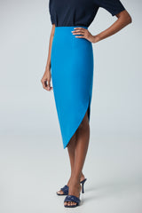 Jupe au genoux assymétrique