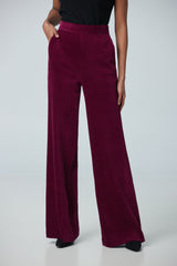 Corduroy wide leg pant