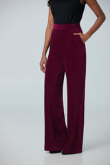 Corduroy wide leg pant