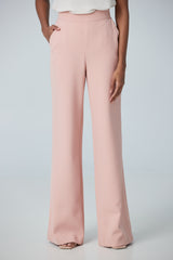 High waist wide leg pant  pressed pleat
