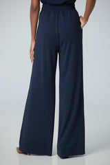Pull up wide leg pant