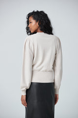 Cardigan manches bouffantes