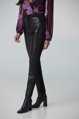 Hybrid leather legging