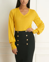 Merino Blend V-Neck Sweater