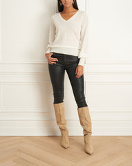 Merino Blend V-Neck Sweater