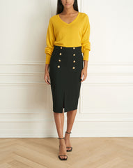 Merino Blend V-Neck Sweater