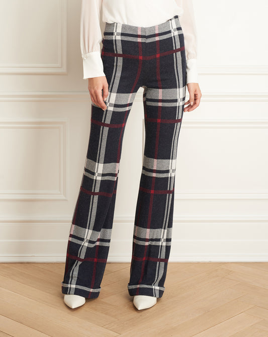 Plaid Wide Leg Pant