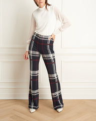 Plaid Wide Leg Pant