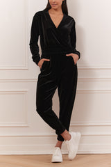 Jumpsuit with crisscross front