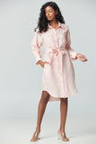 3/4 sleeve dress with open cuff