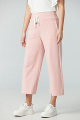 Culotte pant cut at hem