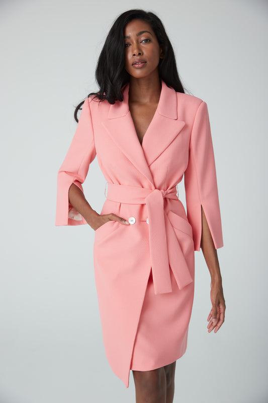 Robe blazer avec ceinture