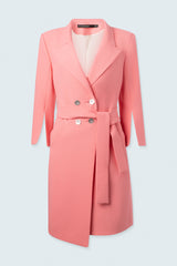 Blazer dress with belt