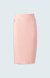 Pencil skirt with welt pocket and fringe