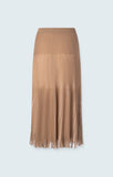 Shadow strip knit skirt