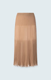 Shadow strip knit skirt