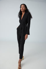 Stretch crepe jumpsuit
