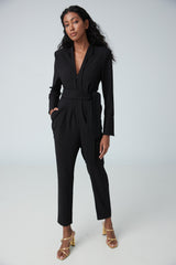 Stretch crepe jumpsuit