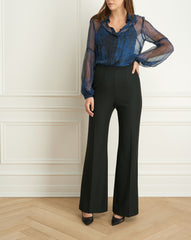 2 Tone Stretch Wide Leg Pant